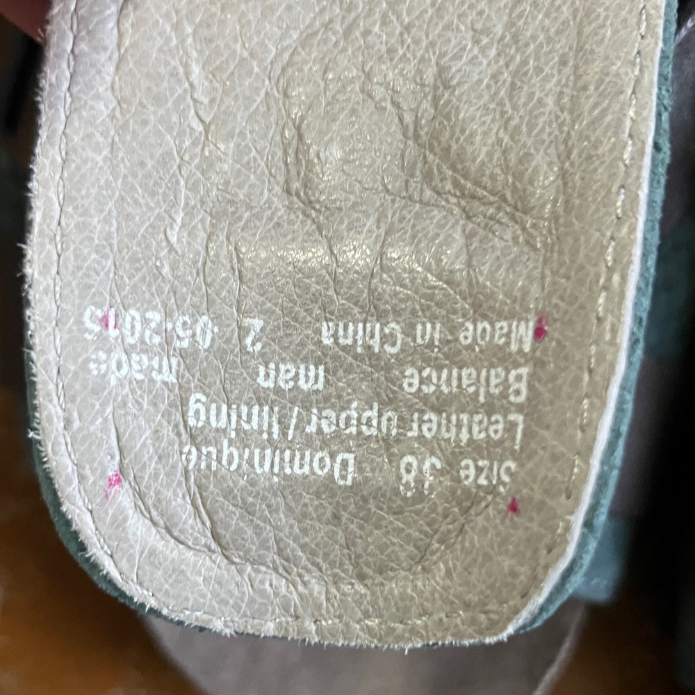 Dansko Dominique brown Teal Strappy Block Heel Sandals 38 7 - Picture 11 of 11